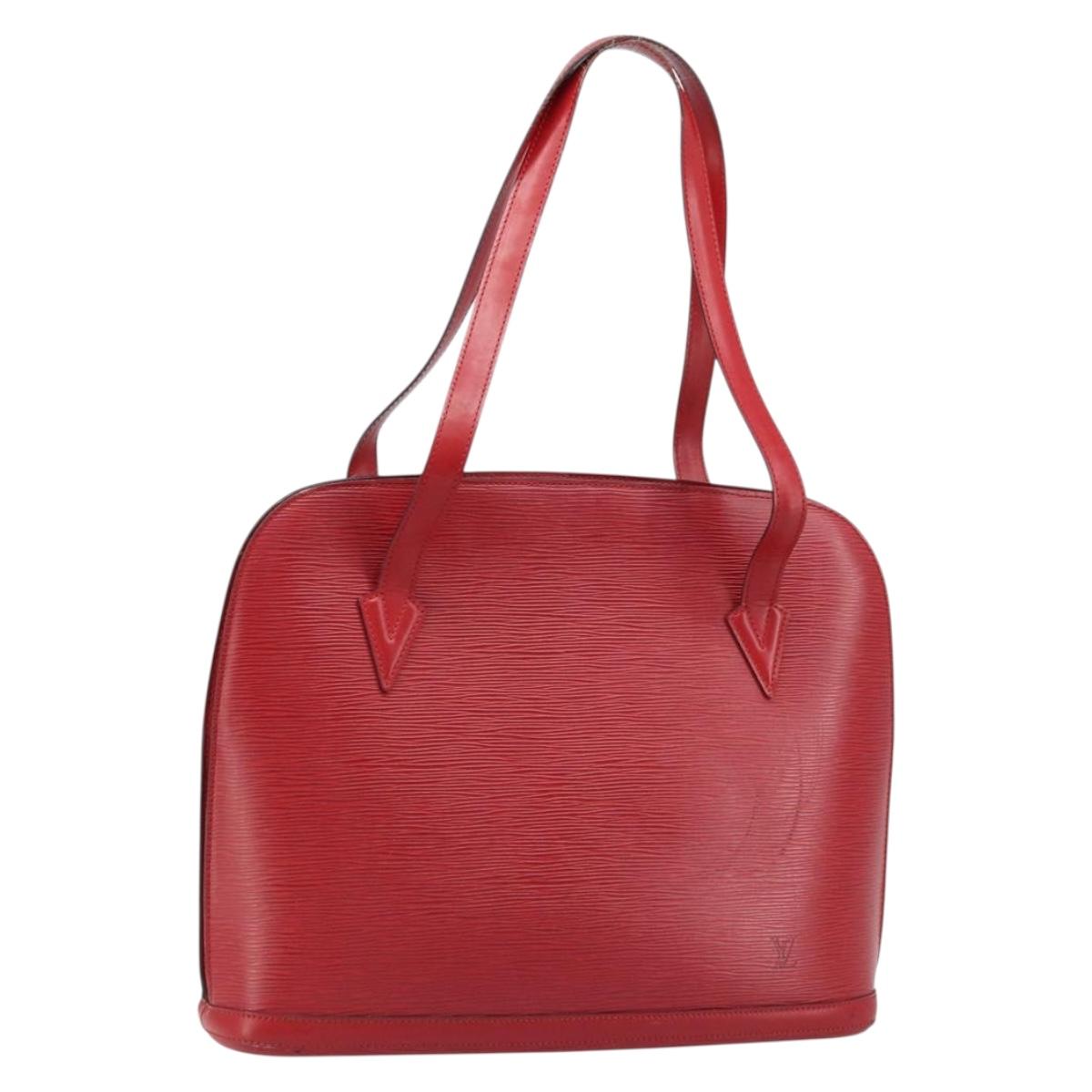 LOUIS VUITTON Epi Lussac Shoulder Bag Red M52287 LV Auth 172360