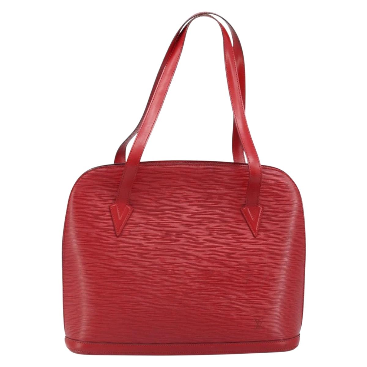 LOUIS VUITTON Epi Lussac Shoulder Bag Red M52287 LV Auth 172360