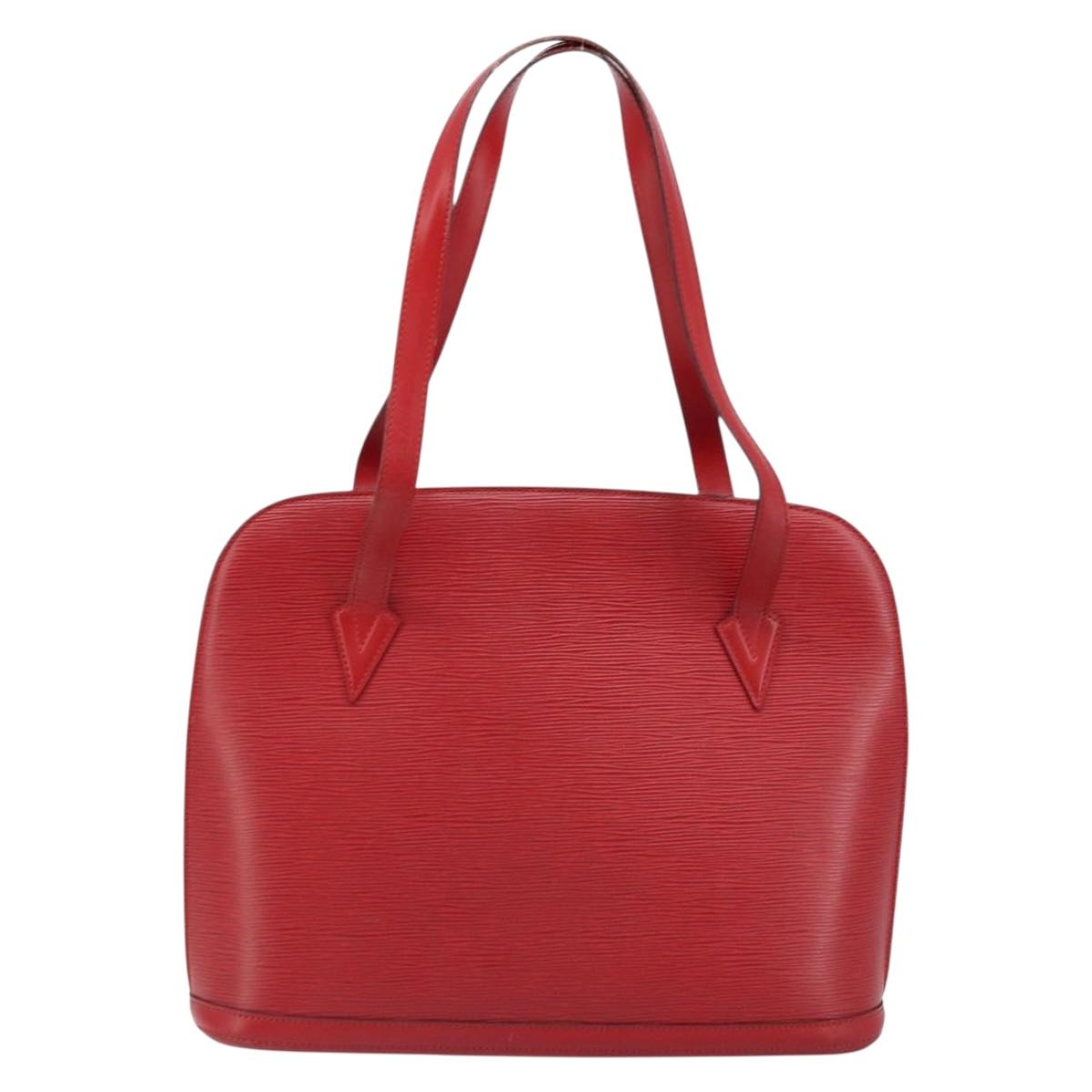 LOUIS VUITTON Epi Lussac Shoulder Bag Red M52287 LV Auth 172360