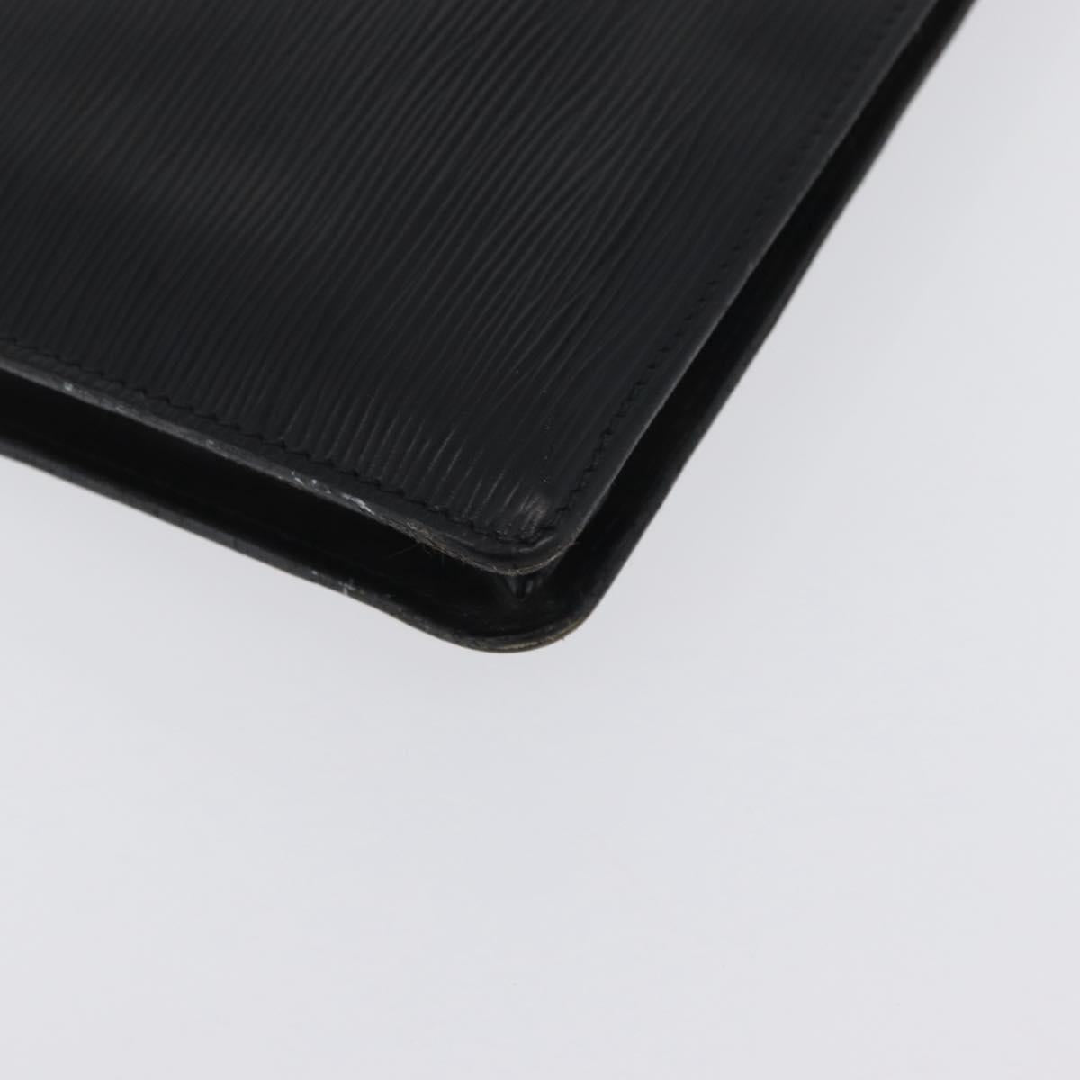 LOUIS VUITTON Epi Porte Documents・Senatur Briefcase Black M54452 Auth 172361
