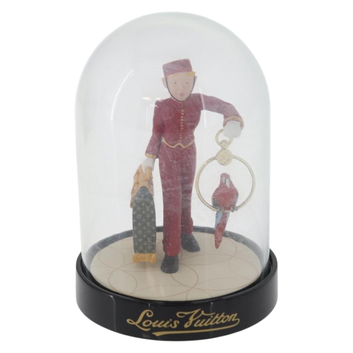 LOUIS VUITTON Snow Globe Pageboy Clear Red LV Auth 172367A