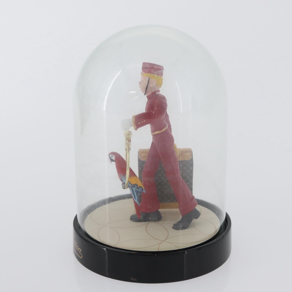 LOUIS VUITTON Snow Globe Pageboy Clear Red LV Auth 172367A