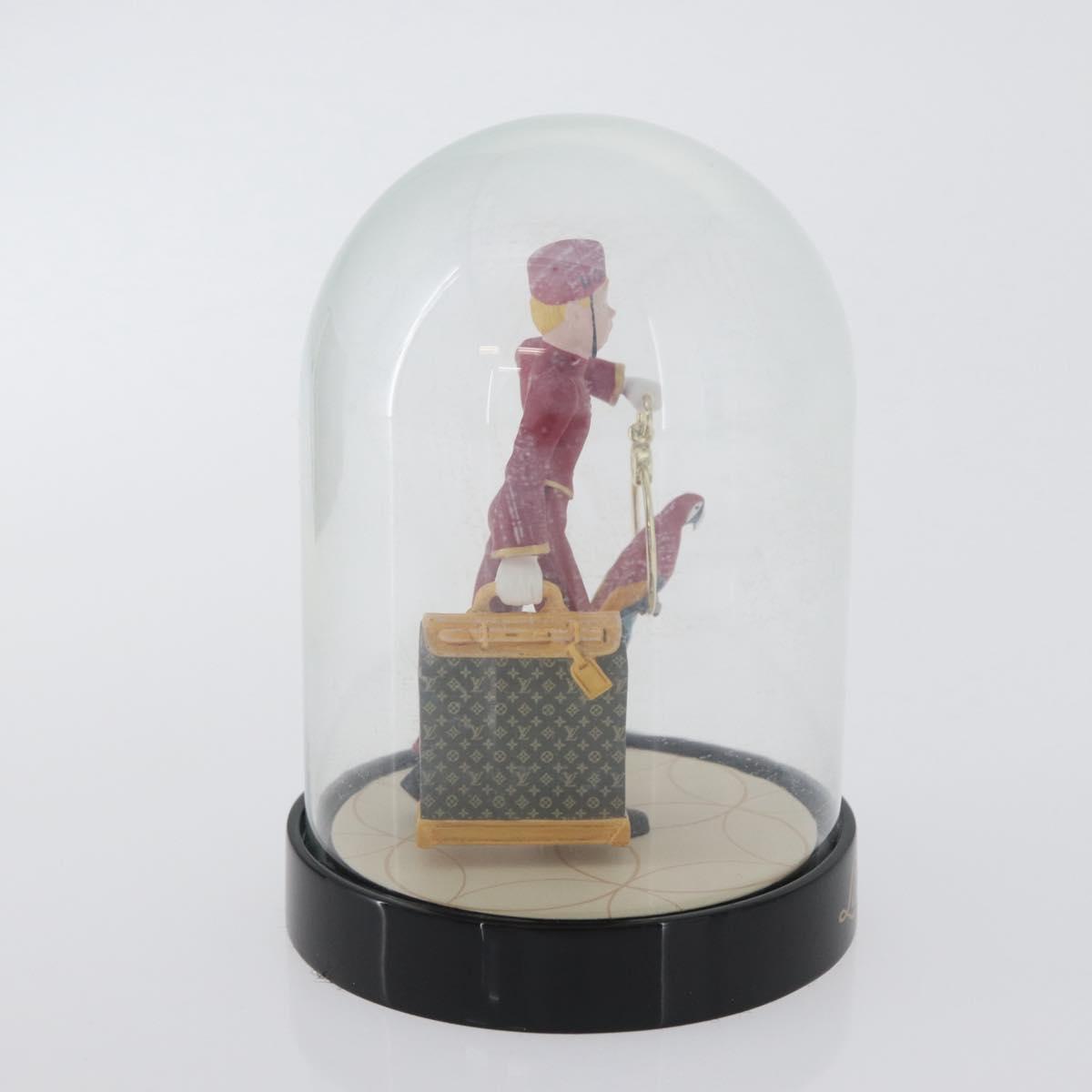 LOUIS VUITTON Snow Globe Pageboy Clear Red LV Auth 172367A