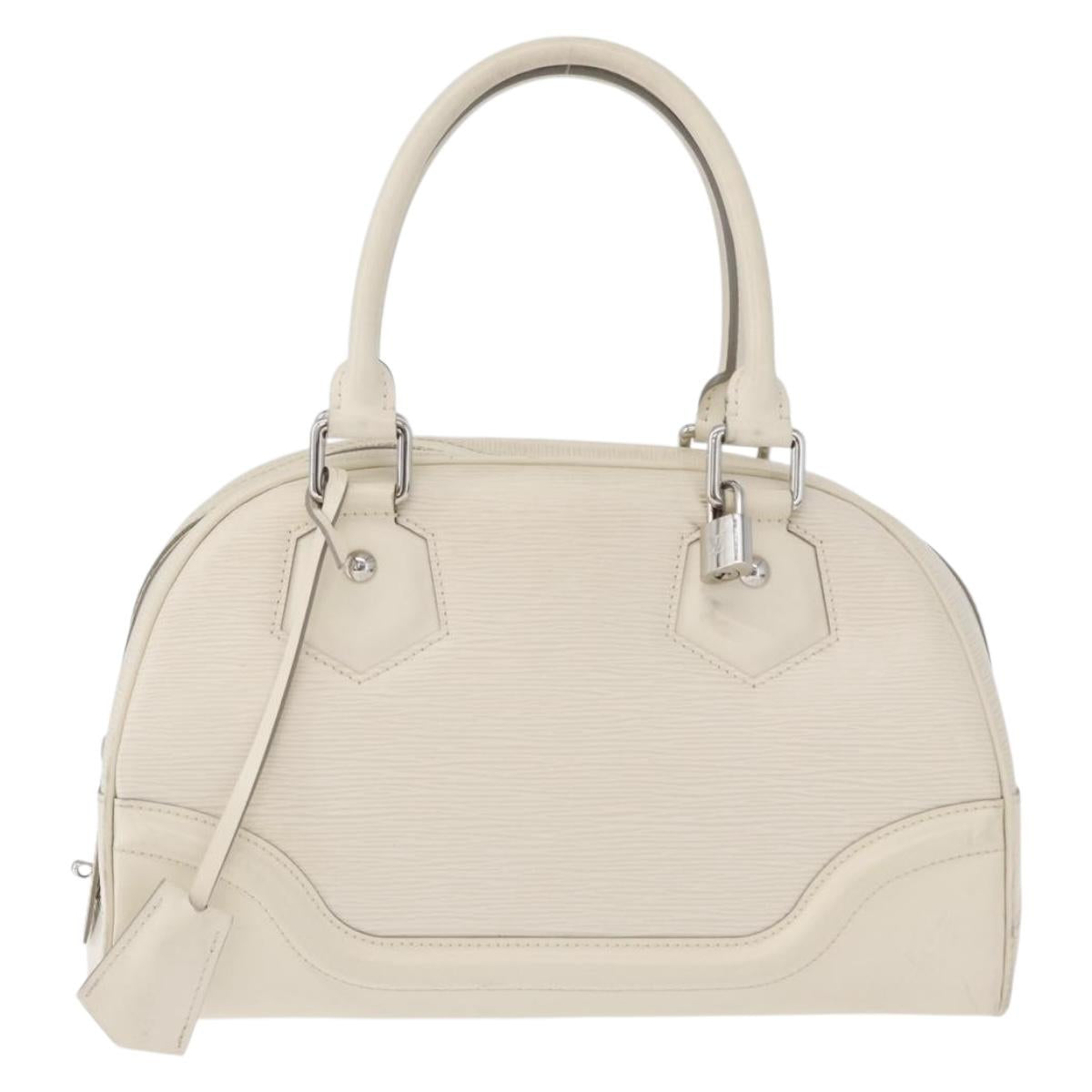 LOUIS VUITTON Epi Bowling Montaigne PM Hand Bag Yvoire M5932J LV Auth 172376A