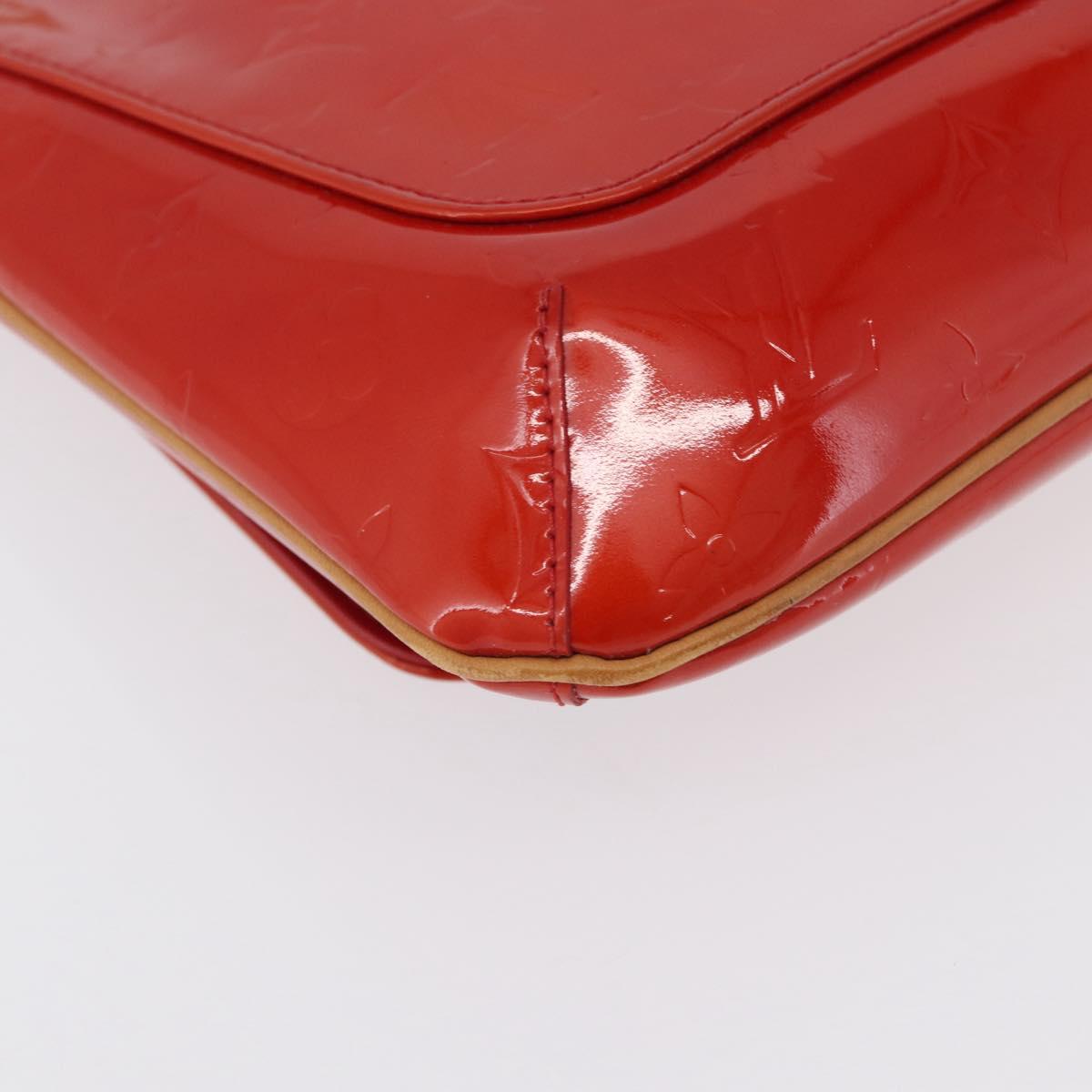 LOUIS VUITTON Monogram Vernis Thompson Street Bag Red M91094 LV Auth 172379