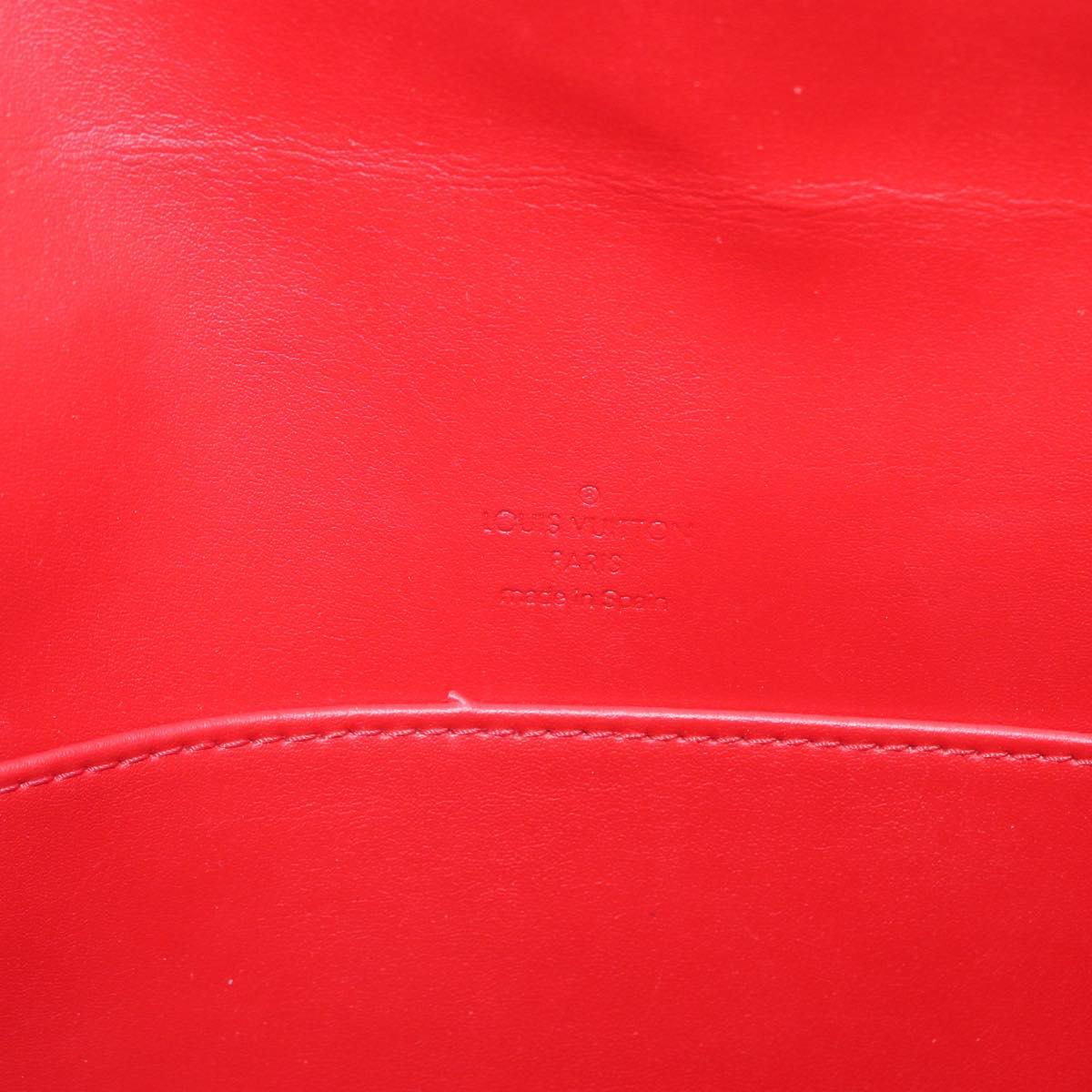 LOUIS VUITTON Monogram Vernis Thompson Street Bag Red M91094 LV Auth 172379