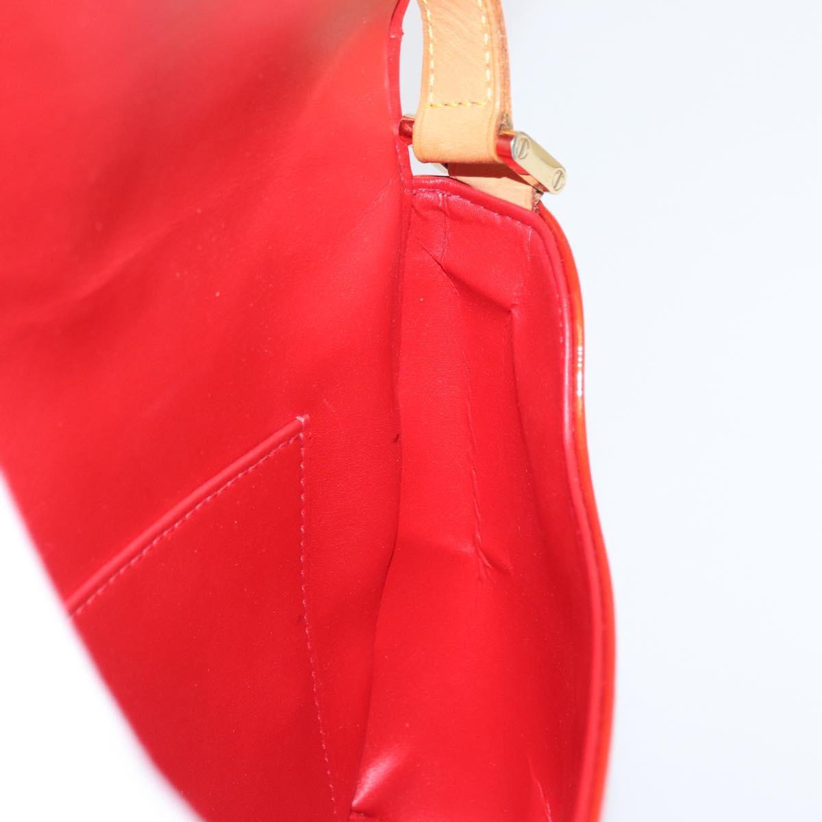 LOUIS VUITTON Monogram Vernis Thompson Street Bag Red M91094 LV Auth 172379