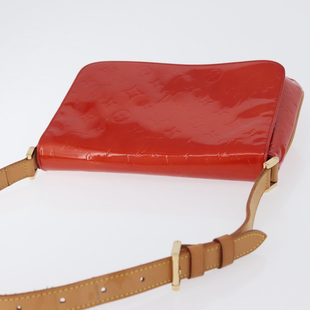 LOUIS VUITTON Monogram Vernis Thompson Street Bag Red M91094 LV Auth 172379