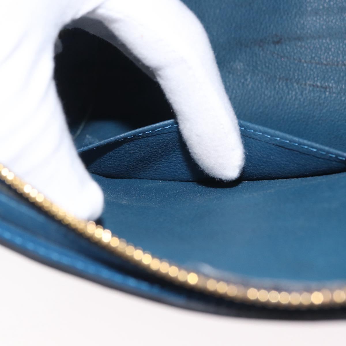 LOUIS VUITTON Epi Dauphine GM Pouch Blue M48435 LV Auth 172381