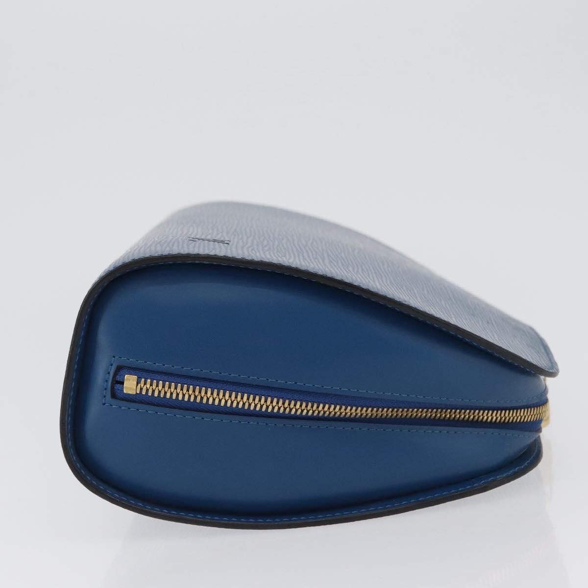 LOUIS VUITTON Epi Dauphine GM Pouch Blue M48435 LV Auth 172381