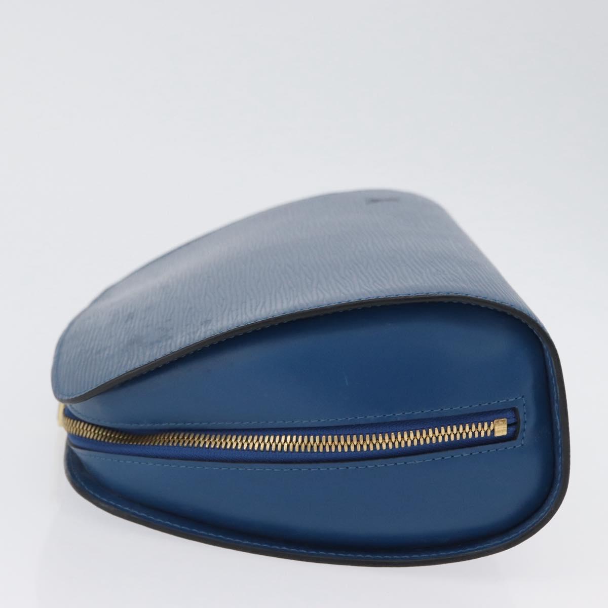 LOUIS VUITTON Epi Dauphine GM Pouch Blue M48435 LV Auth 172381