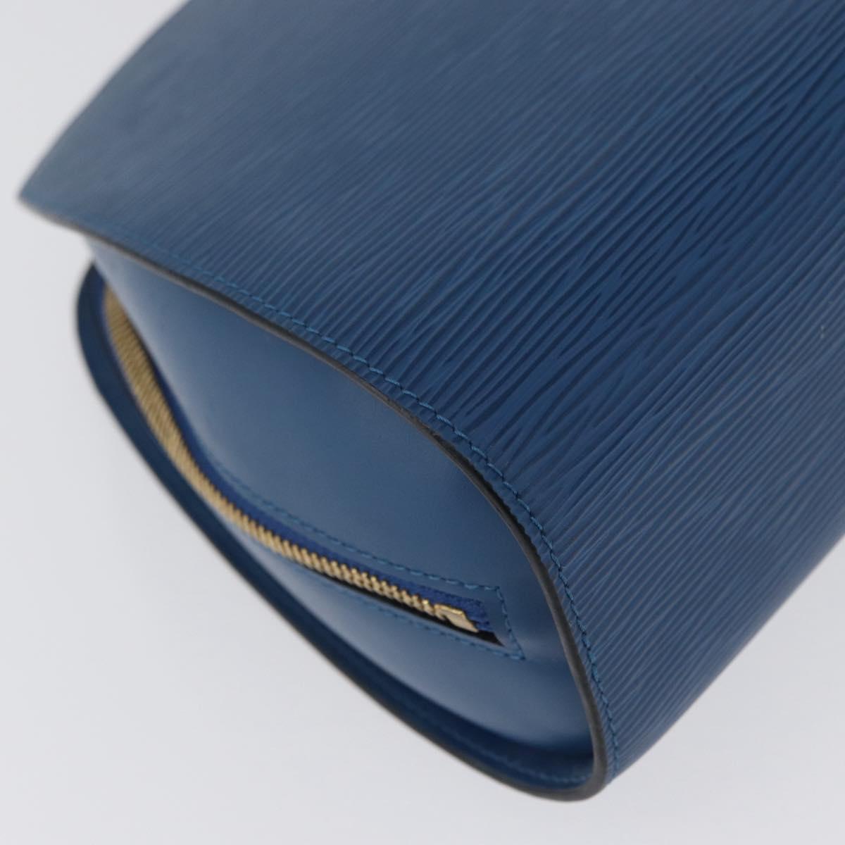 LOUIS VUITTON Epi Dauphine GM Pouch Blue M48435 LV Auth 172381