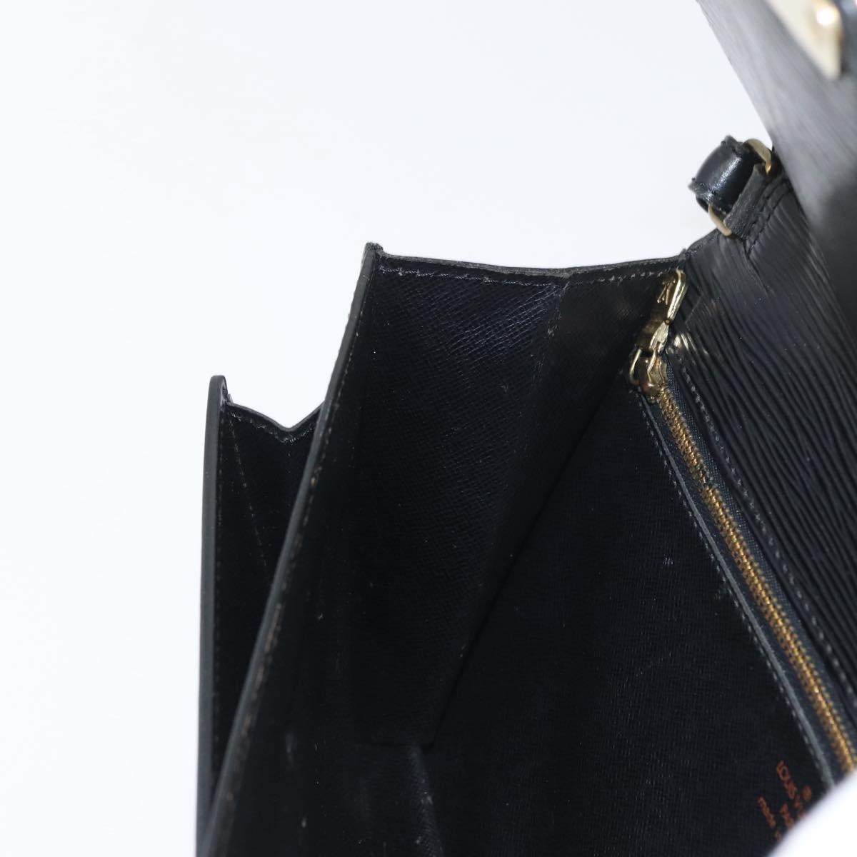 LOUIS VUITTON Epi Serie Dragonne Clutch Bag Black Noir M52612 LV Auth 172395
