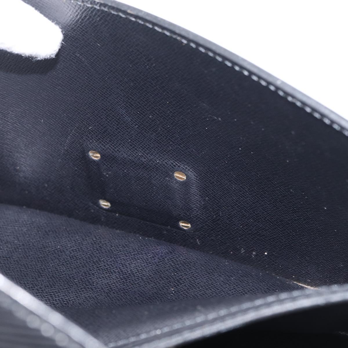 LOUIS VUITTON Epi Serie Dragonne Clutch Bag Black Noir M52612 LV Auth 172395