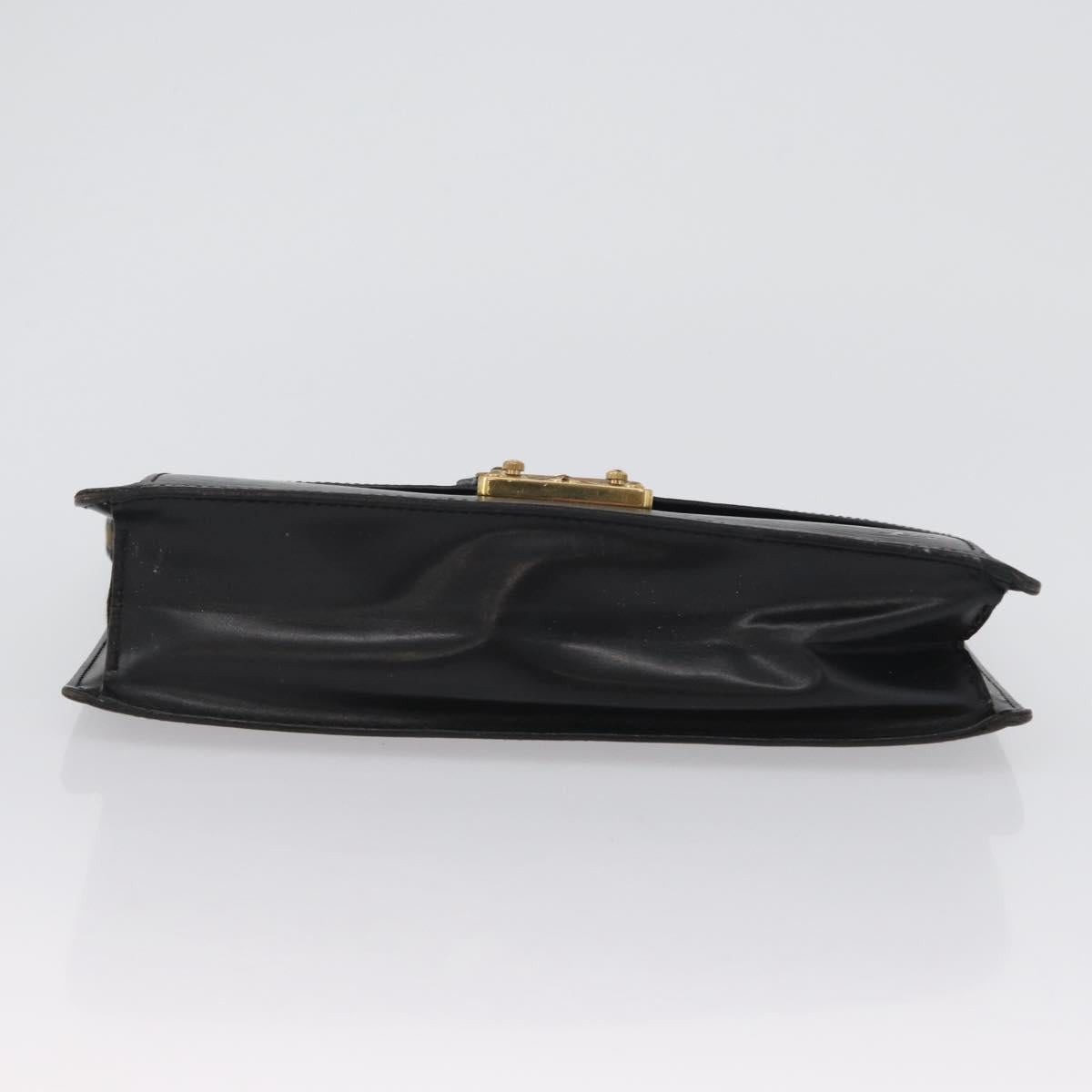LOUIS VUITTON Epi Serie Dragonne Clutch Bag Black Noir M52612 LV Auth 172395
