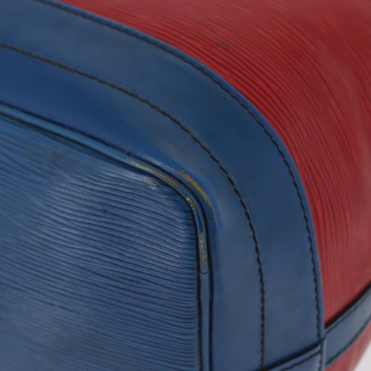 LOUIS VUITTON Epi Noe Shoulder Bag Bicolor Red Blue M44084 LV Auth 172411