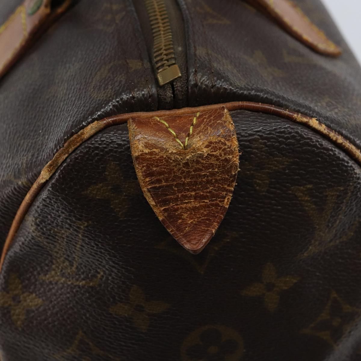 LOUIS VUITTON Monogram Speedy 30 Hand Bag M41526 LV Auth 172416
