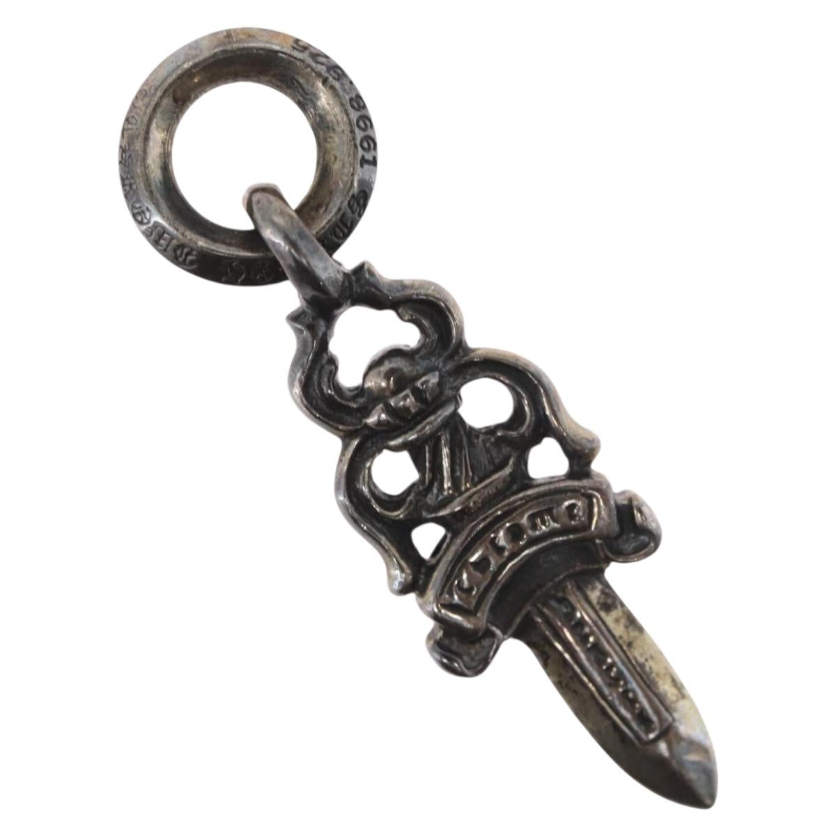 Chrome Hearts Dagger Charm Pendant Top Ag925 Silver Auth 172417SAV