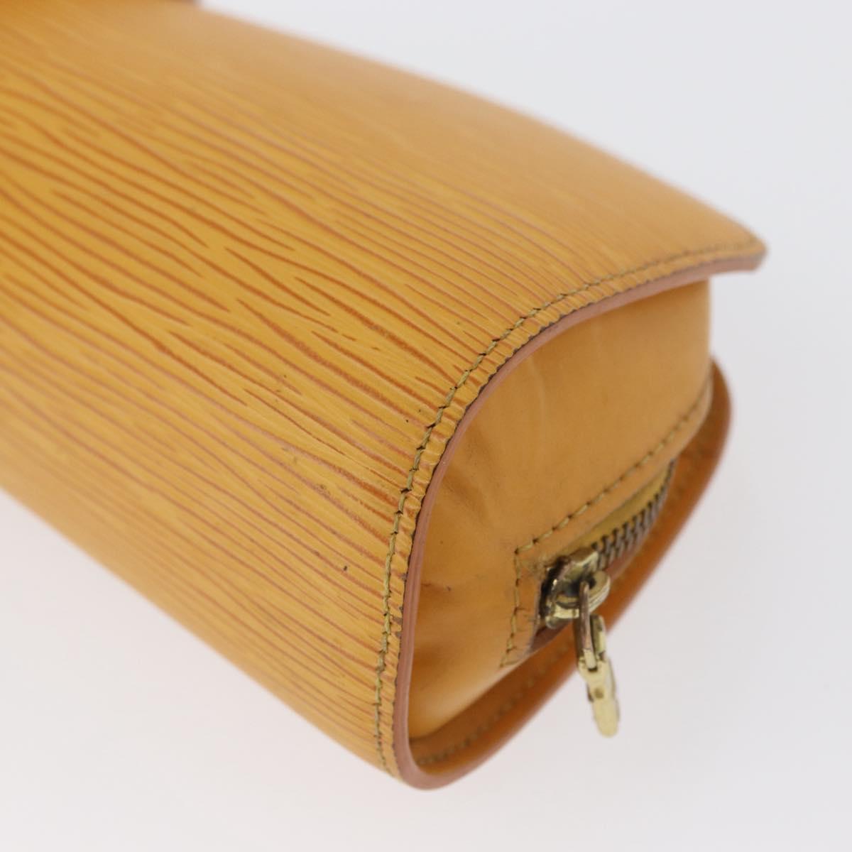 LOUIS VUITTON Epi Dauphine PM Pouch Yellow M48449 LV Auth 172428