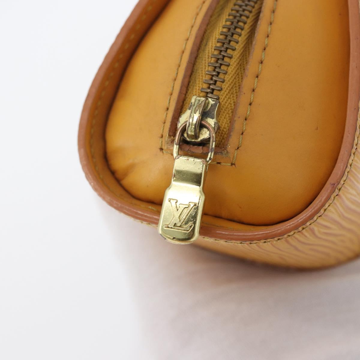 LOUIS VUITTON Epi Dauphine PM Pouch Yellow M48449 LV Auth 172428