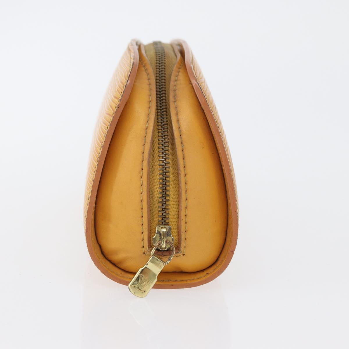 LOUIS VUITTON Epi Dauphine PM Pouch Yellow M48449 LV Auth 172428