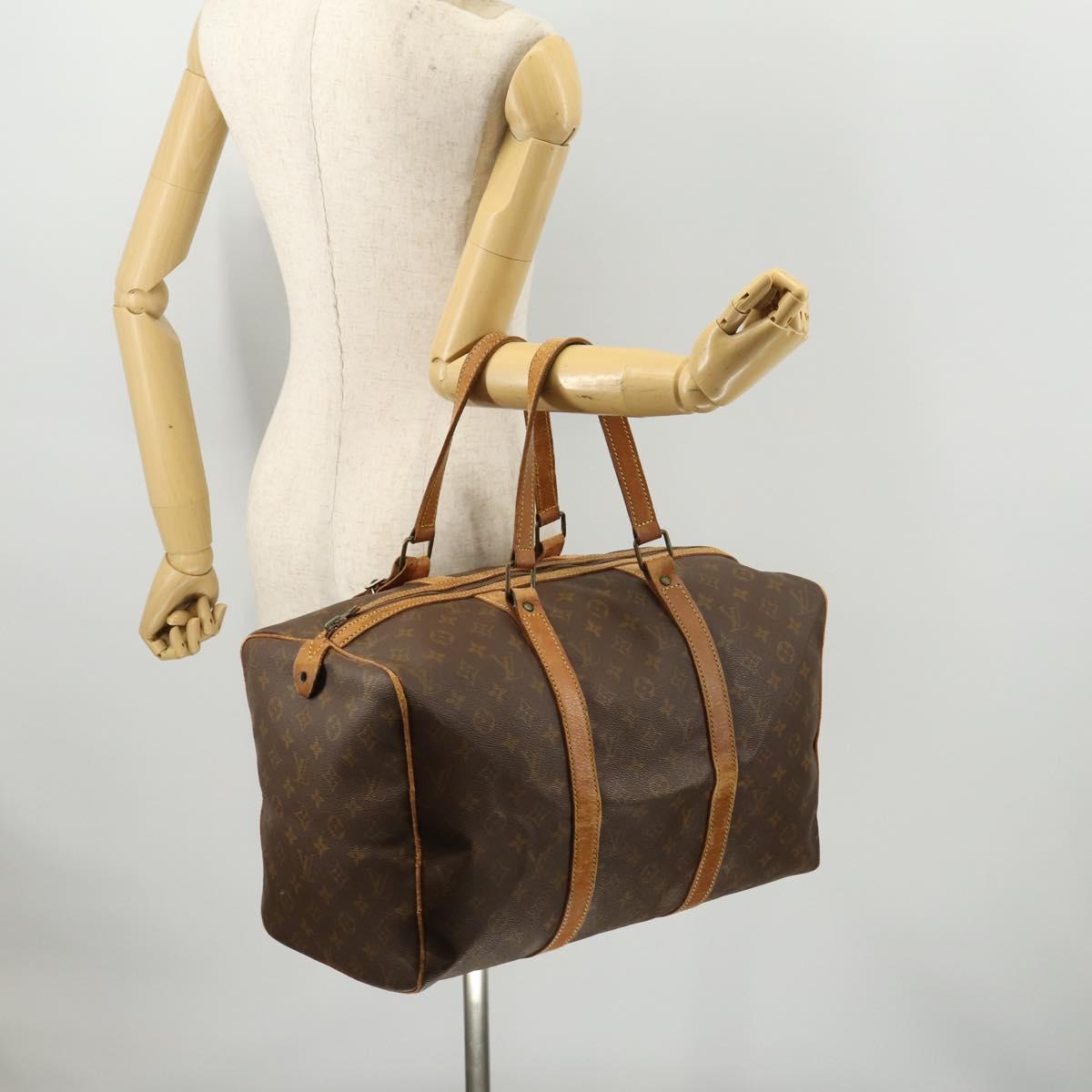 LOUIS VUITTON Monogram Sac Souple 45 Boston Bag M41624 LV Auth 172429