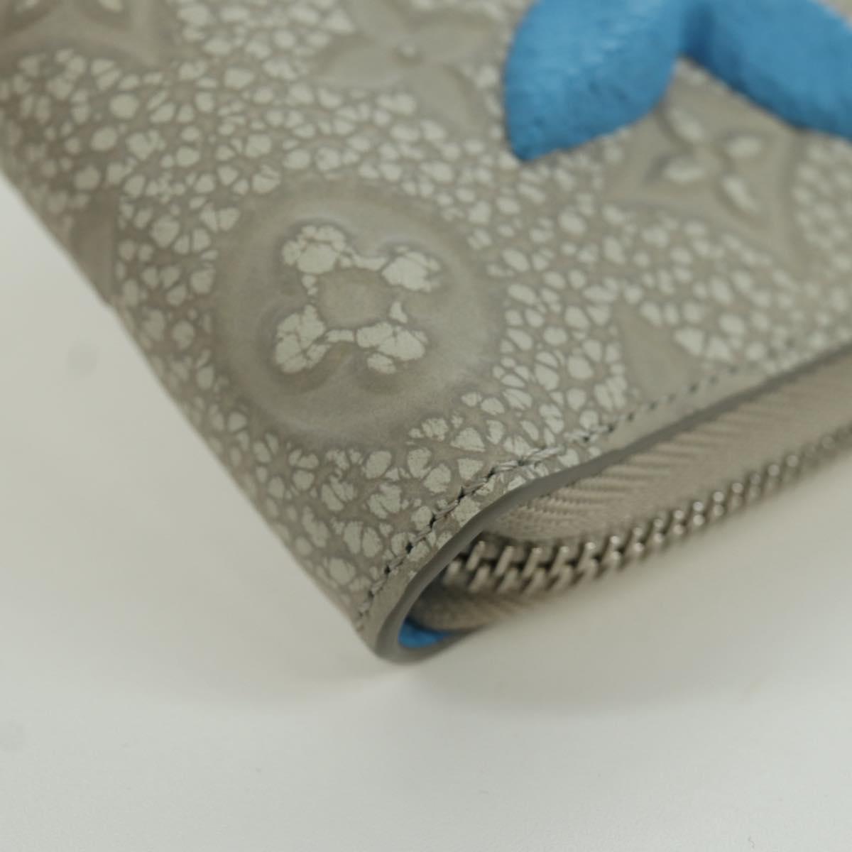 LOUIS VUITTON Taurillon Climbing Zippy Wallet Vertical Ivory M81573 Auth 172432SAM