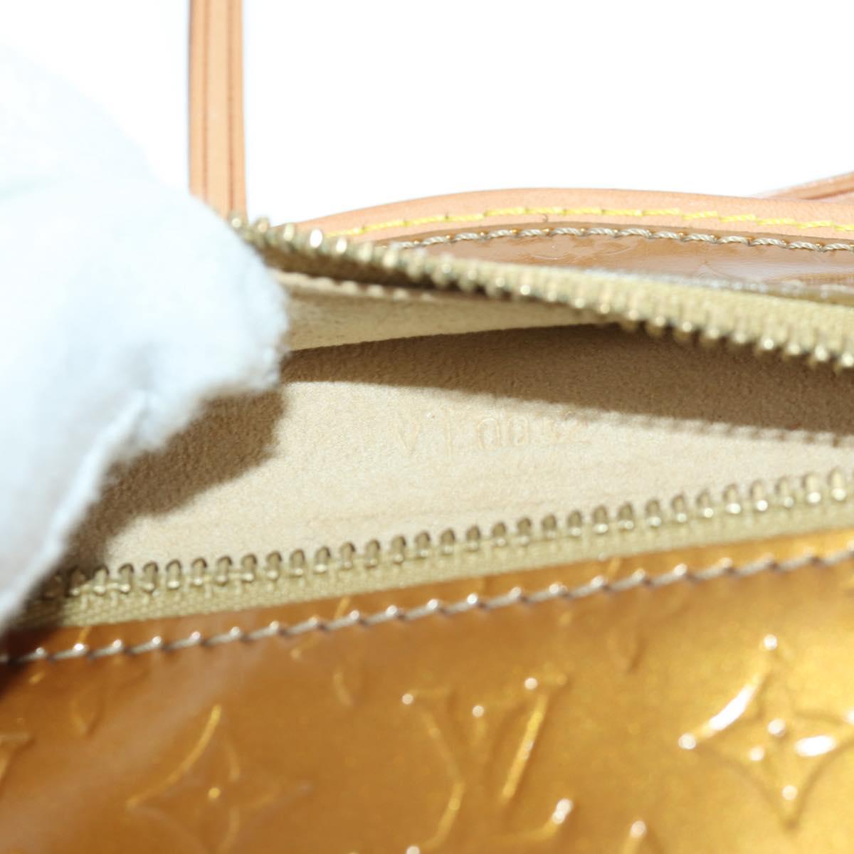 LOUIS VUITTON Vernis Comte De Feu Pochette Owl Bag Bronze M92268 Auth 172440V