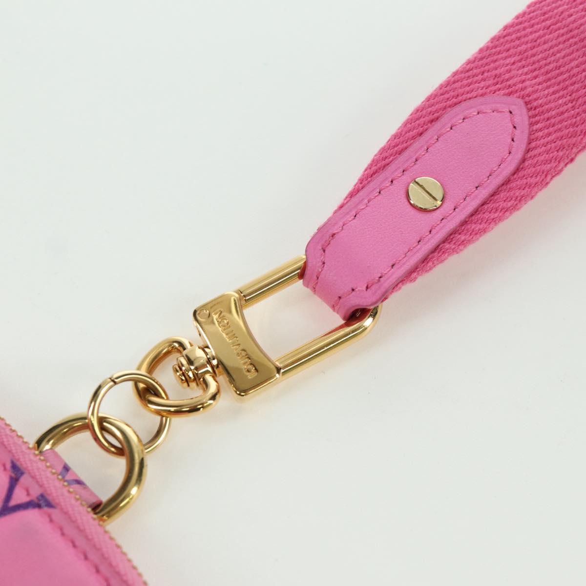 LOUIS VUITTON Monogram Lanyard Milty Pochette Coin Purse MP3072 LV Auth 172443M