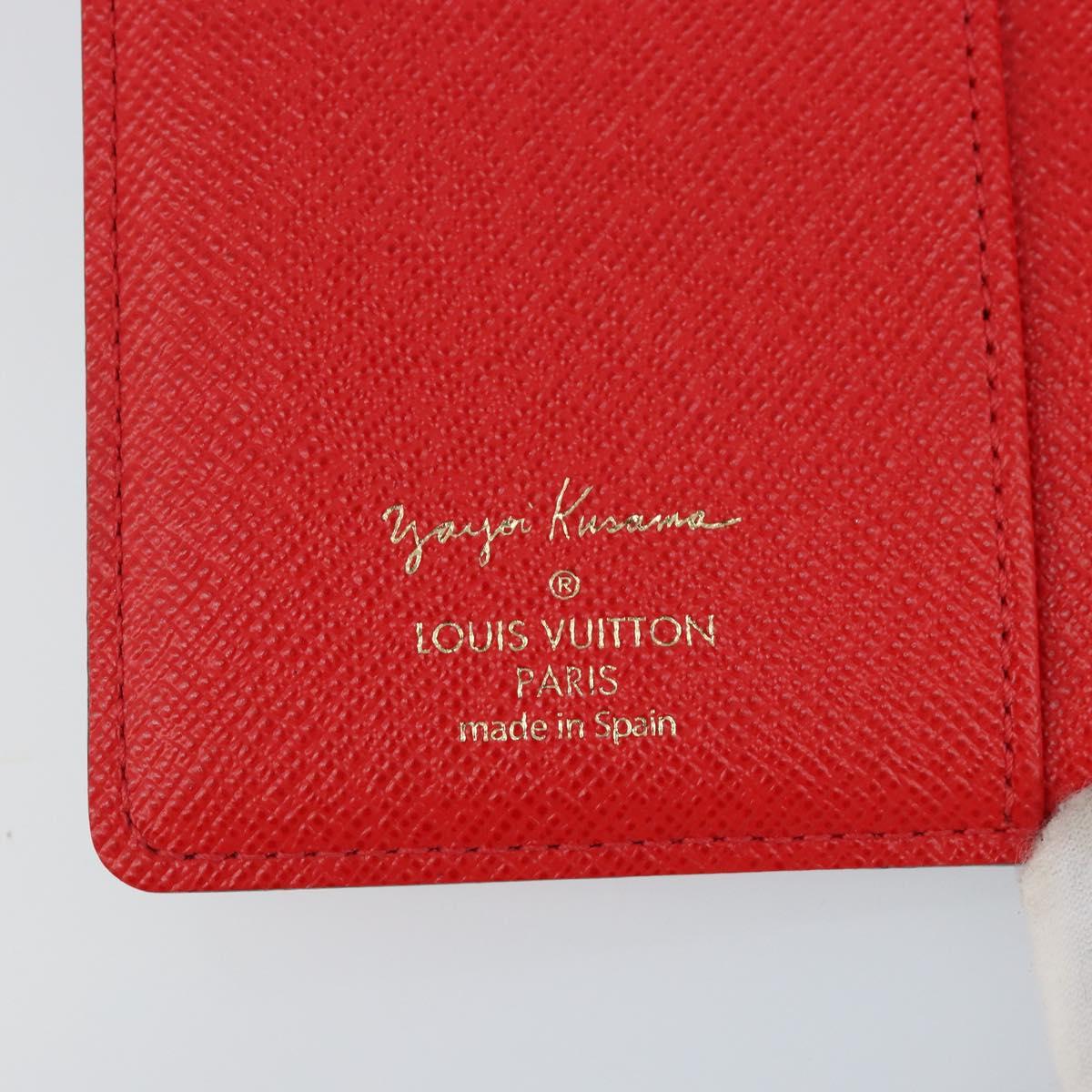 LOUIS VUITTON Yayoi Kusama Agenda PM Day Planner Cover Red R21132 Auth 172444SAV