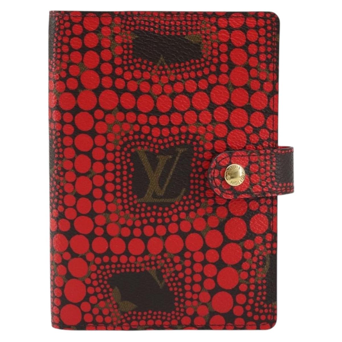 LOUIS VUITTON Yayoi Kusama Agenda PM Day Planner Cover Red R21132 Auth 172444SAV