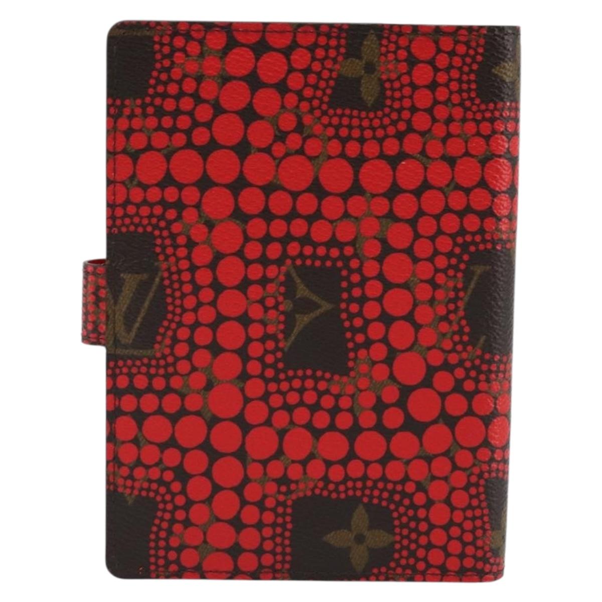 LOUIS VUITTON Yayoi Kusama Agenda PM Day Planner Cover Red R21132 Auth 172444SAV