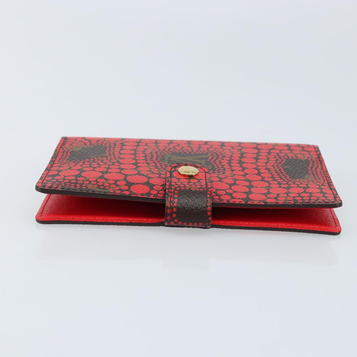 LOUIS VUITTON Yayoi Kusama Agenda PM Day Planner Cover Red R21132 Auth 172444SAV