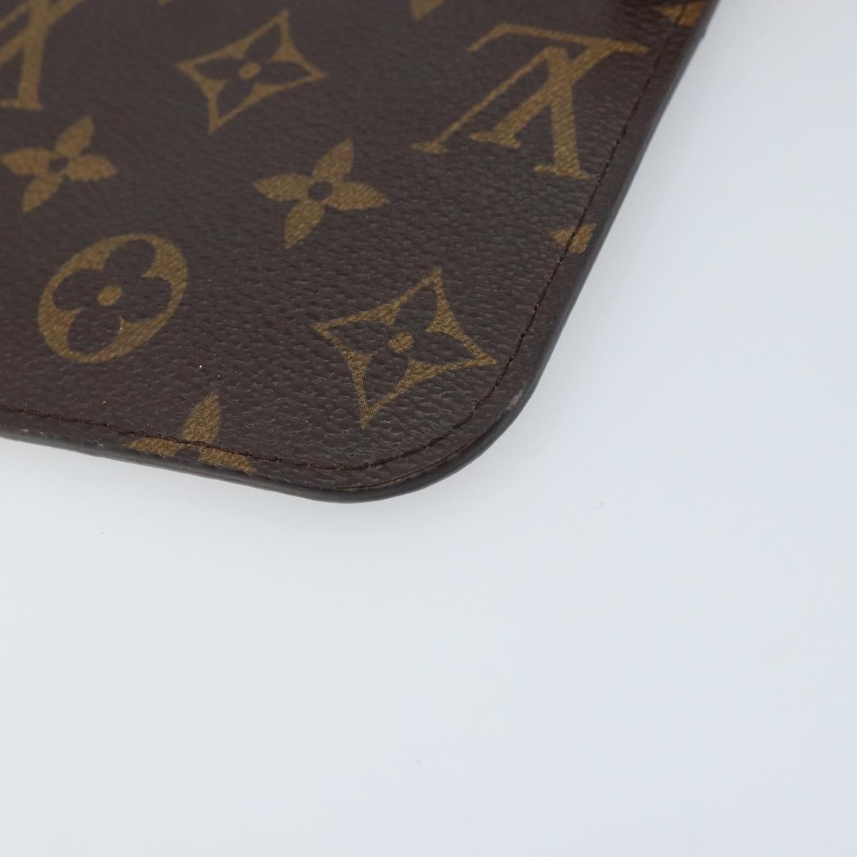LOUIS VUITTON Monogram Neverfull PM Pouch LV Auth 172449A