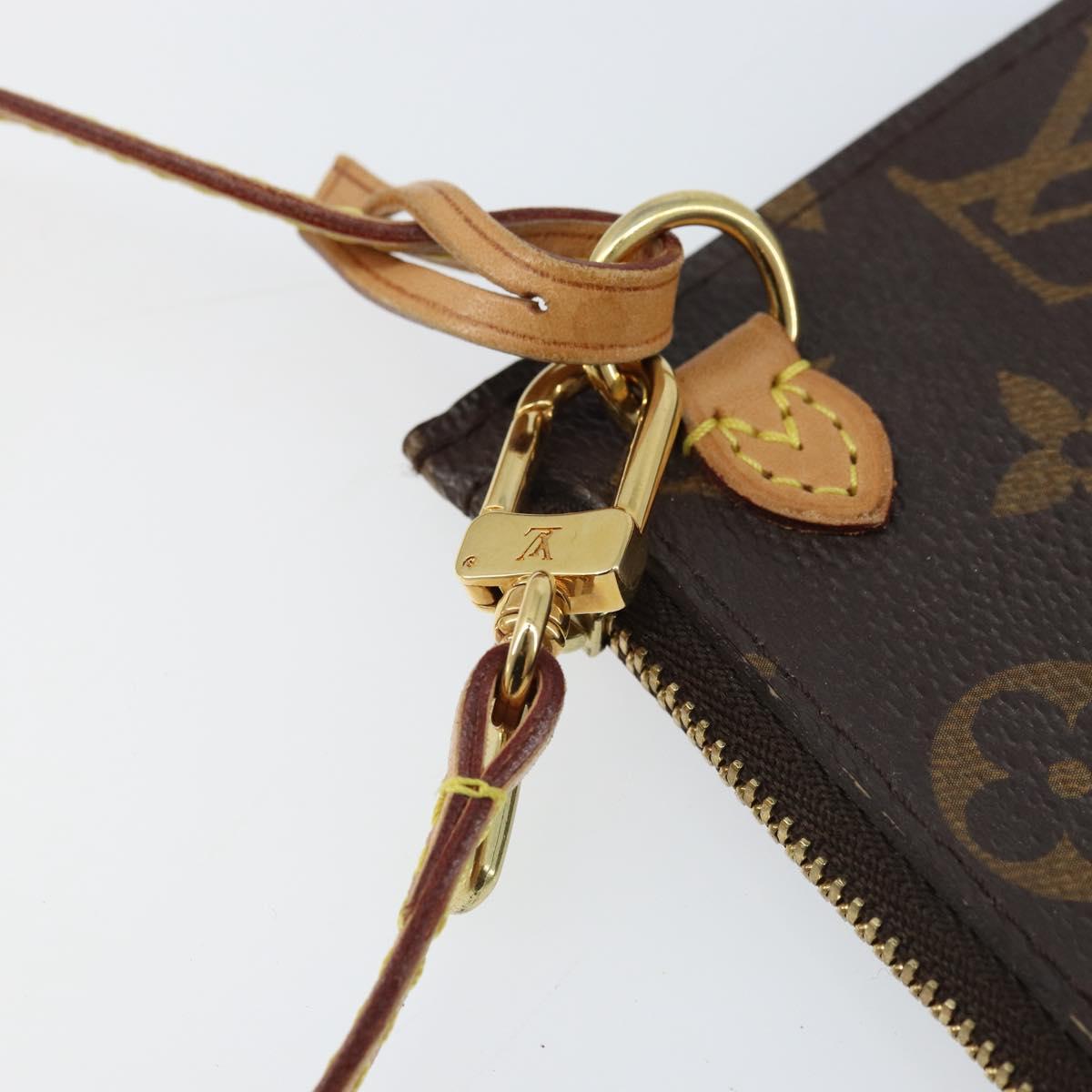 LOUIS VUITTON Monogram Neverfull PM Pouch LV Auth 172449A