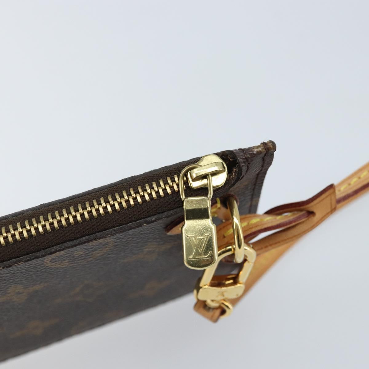LOUIS VUITTON Monogram Neverfull PM Pouch LV Auth 172449A