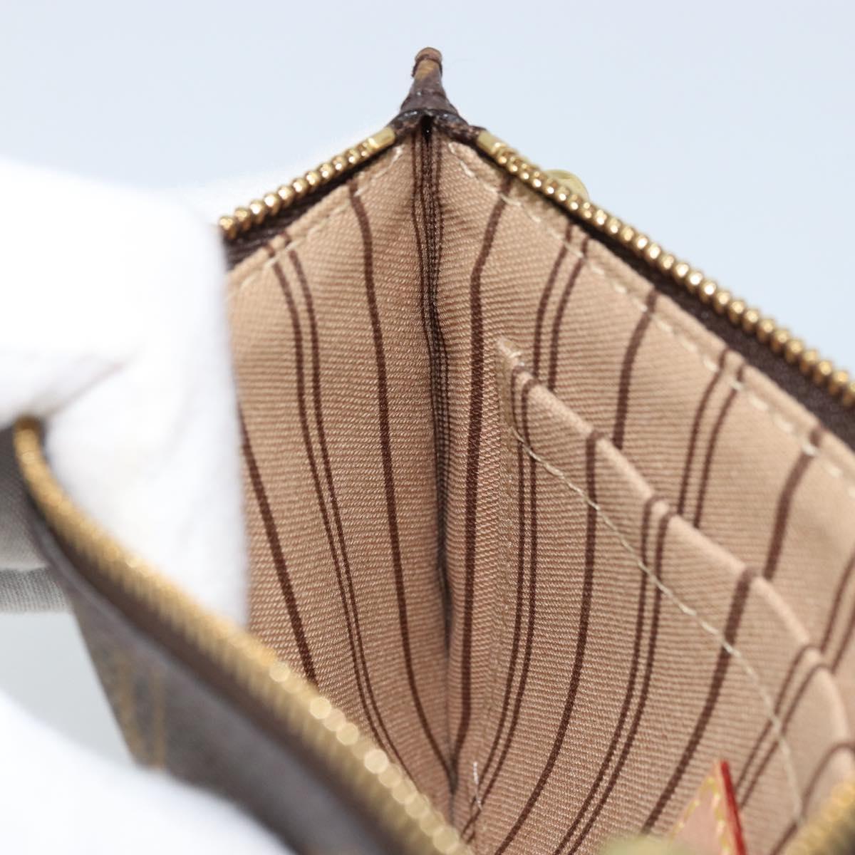 LOUIS VUITTON Monogram Neverfull PM Pouch LV Auth 172449A