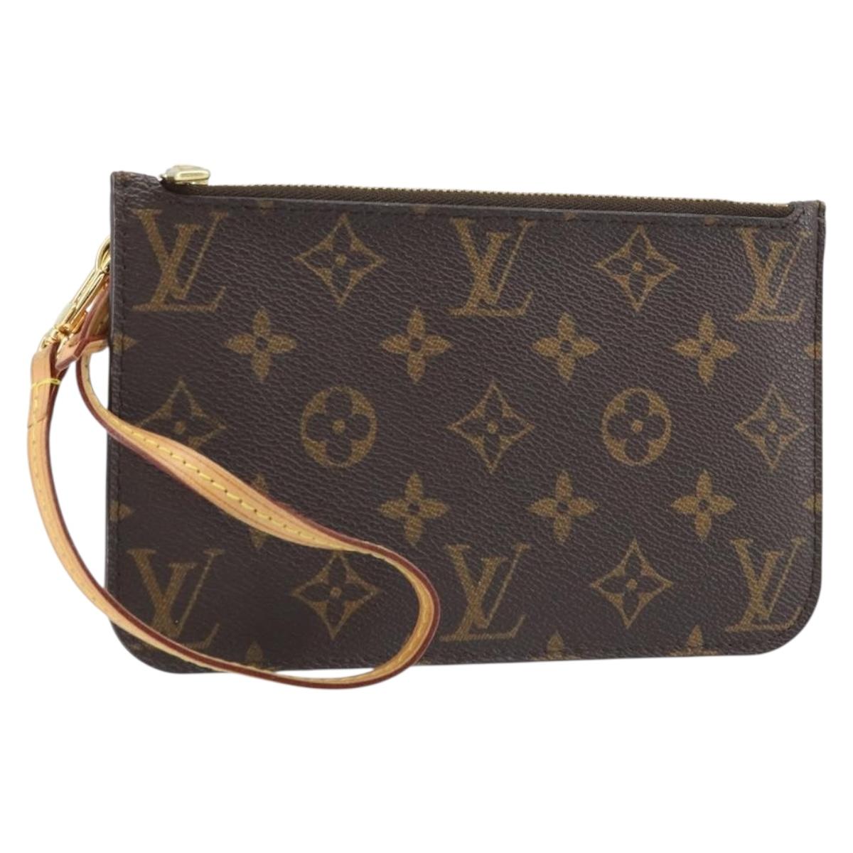 LOUIS VUITTON Monogram Neverfull PM Pouch LV Auth 172449A