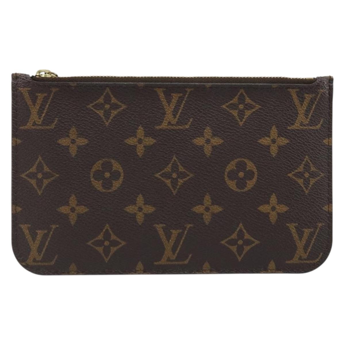 LOUIS VUITTON Monogram Neverfull PM Pouch LV Auth 172449A