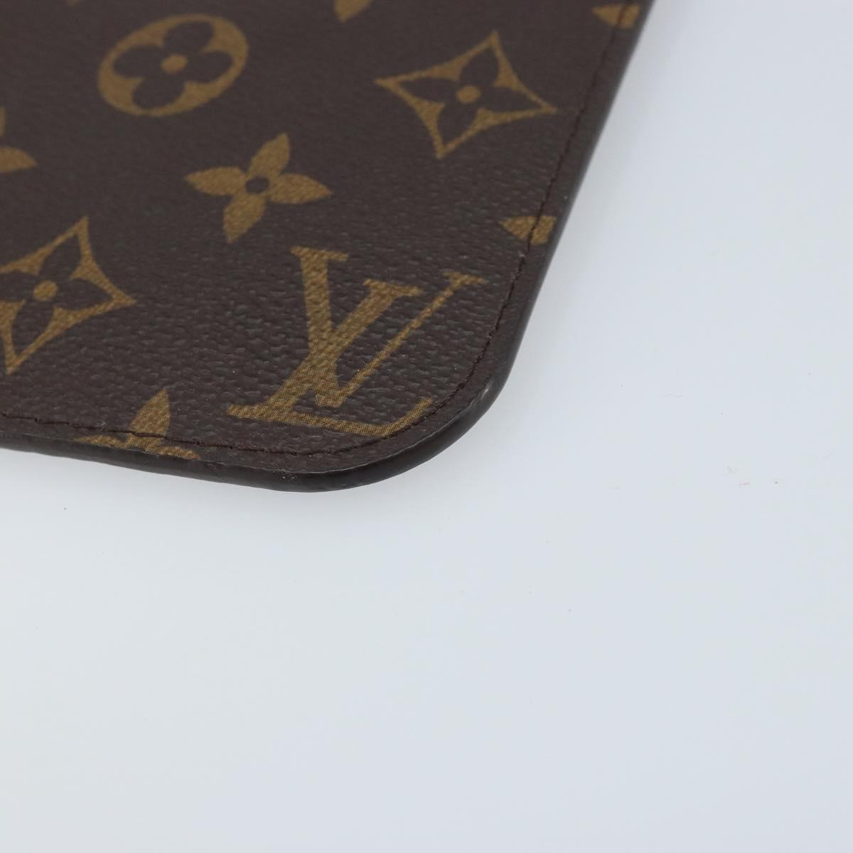 LOUIS VUITTON Monogram Neverfull PM Pouch LV Auth 172449A