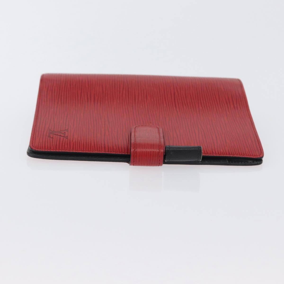 LOUIS VUITTON Epi Agenda MM Day Planner Cover Red R20047 LV Auth 172451