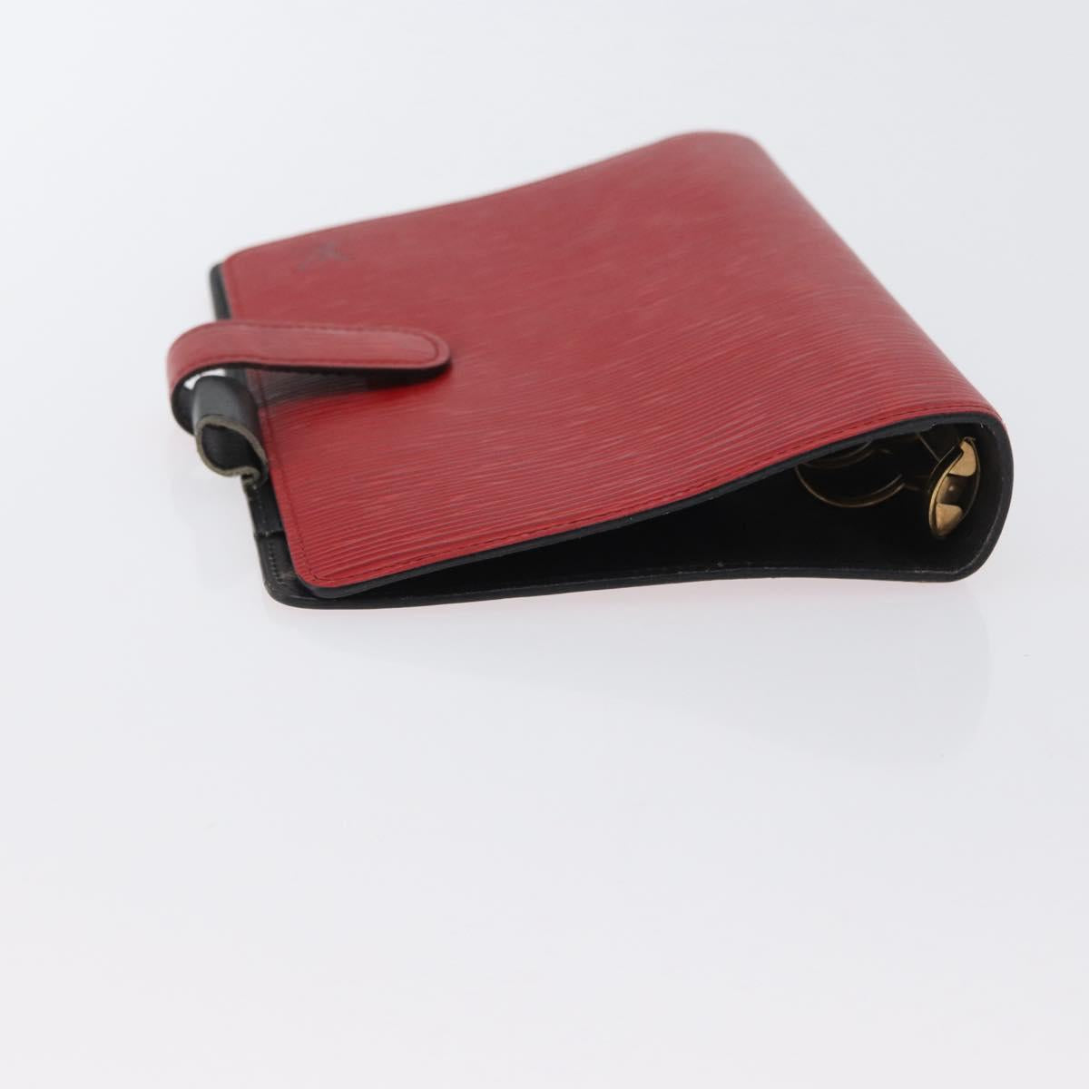 LOUIS VUITTON Epi Agenda MM Day Planner Cover Red R20047 LV Auth 172451
