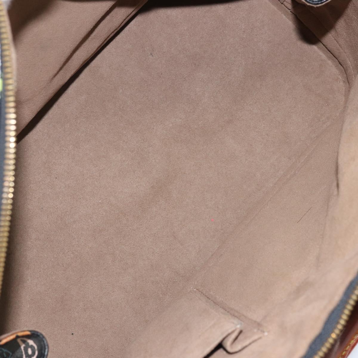 LOUIS VUITTON Monogram Multicolor Alma Hand Bag Black M92646 LV Auth 172460A