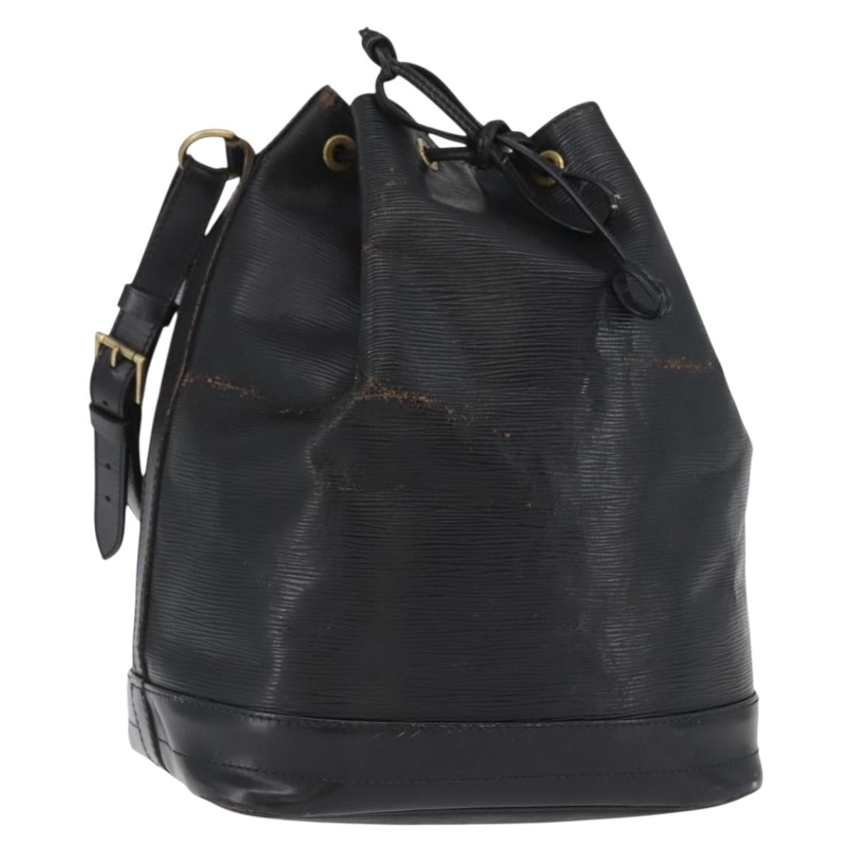 LOUIS VUITTON Epi Noe Shoulder Bag Black M44002 LV Auth 172470