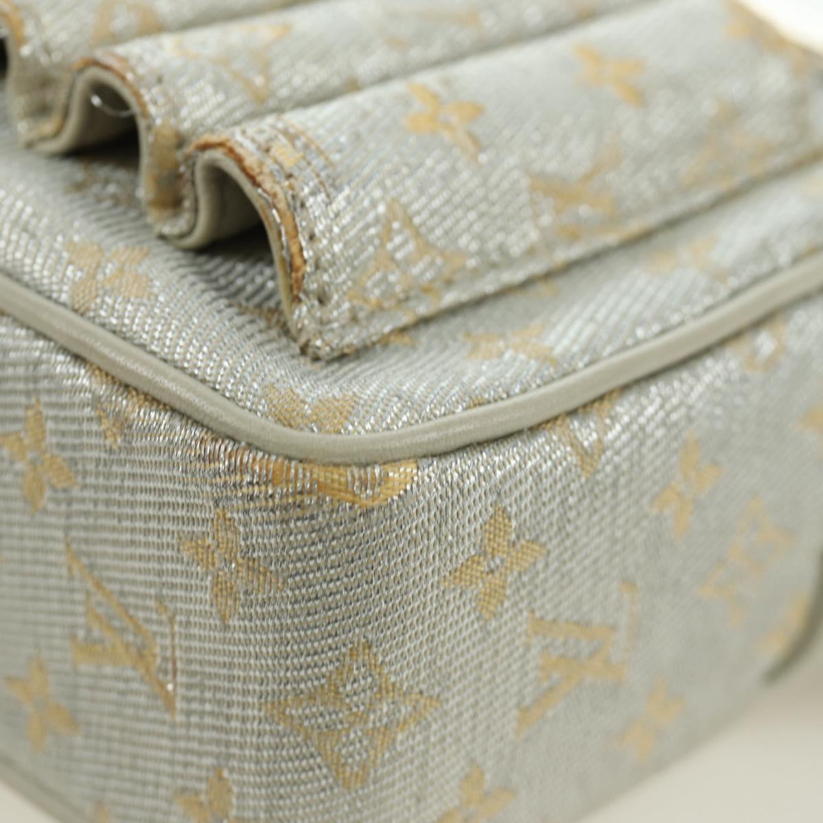 LOUIS VUITTON Monogram Shine Chain McKenna Bag Silver M92362 LV Auth 172477A