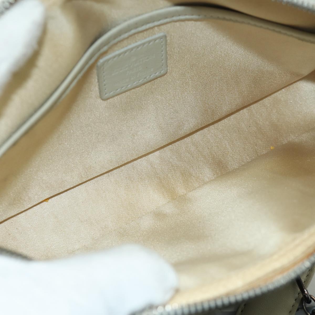 LOUIS VUITTON Monogram Shine Chain McKenna Bag Silver M92362 LV Auth 172477A