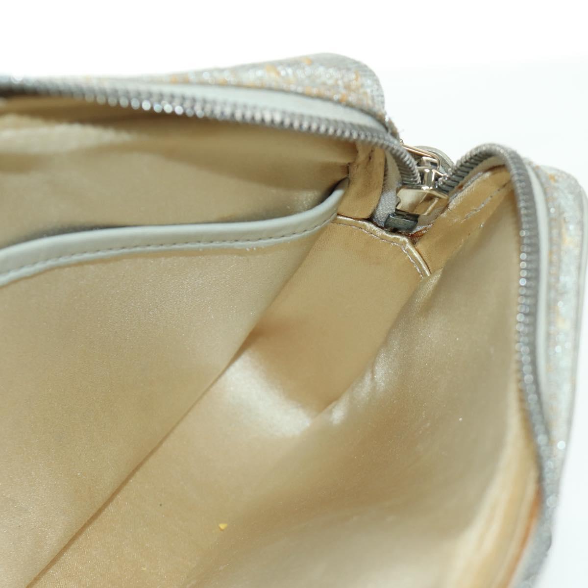 LOUIS VUITTON Monogram Shine Chain McKenna Bag Silver M92362 LV Auth 172477A