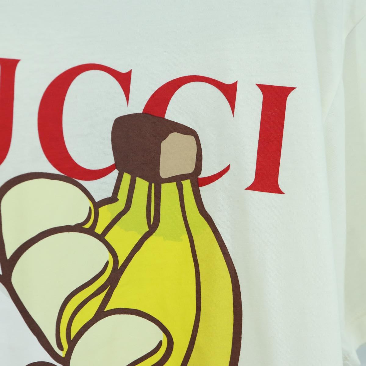 GUCCI Short Sleeved T Shirt Cotton White Auth 172489M