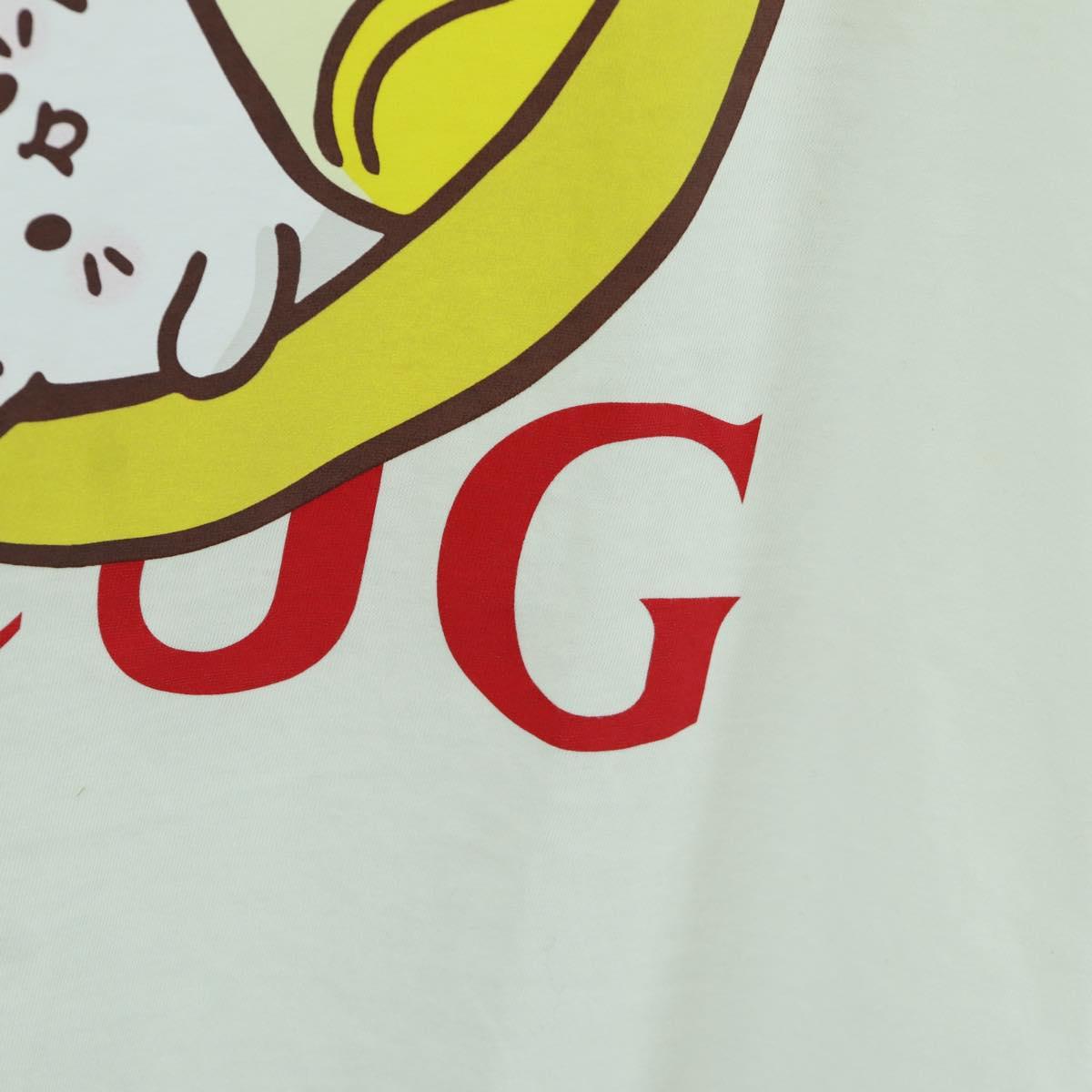 GUCCI Short Sleeved T Shirt Cotton White Auth 172489M