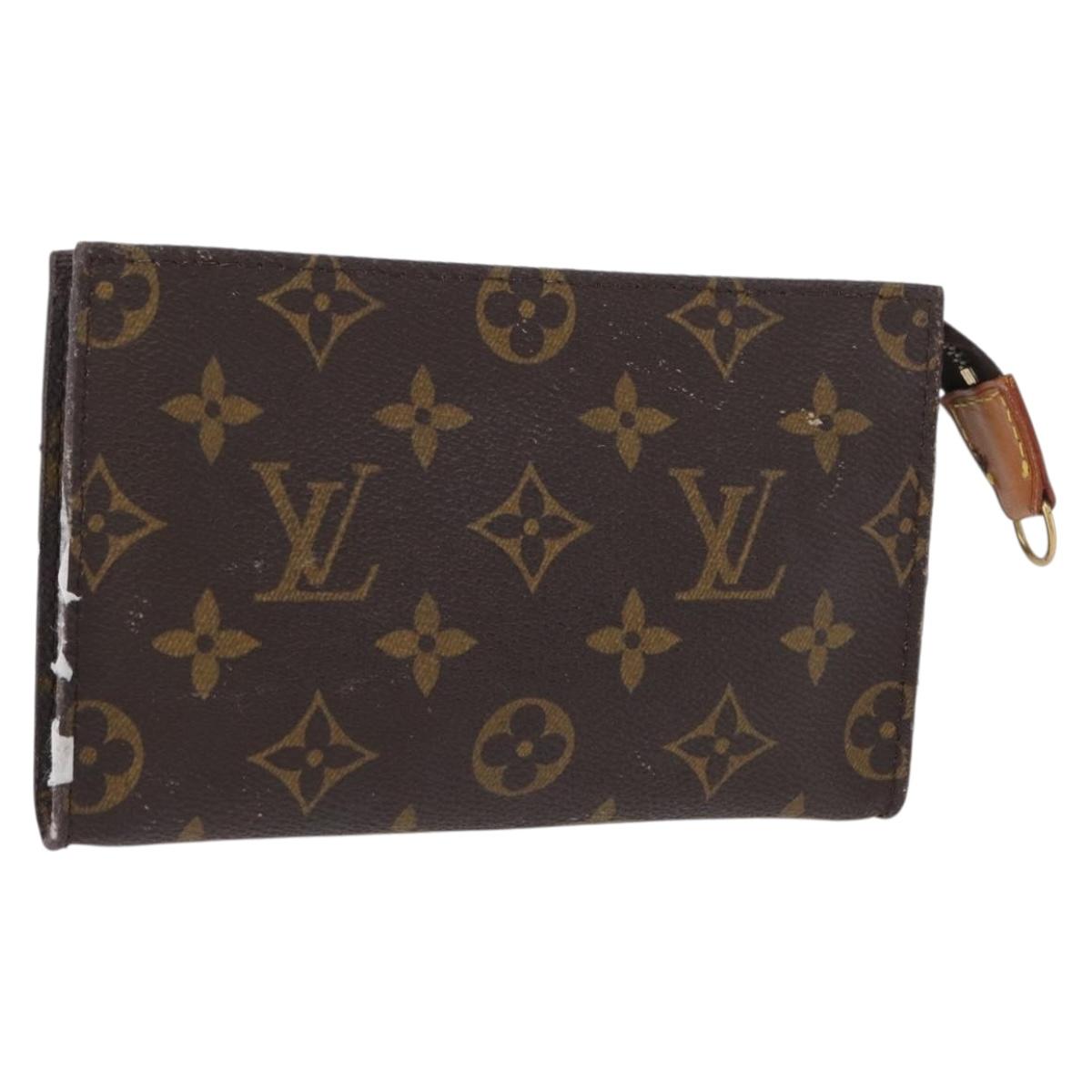LOUIS VUITTON Monogram Bucket PM Accessory Pouch LV Auth 172492